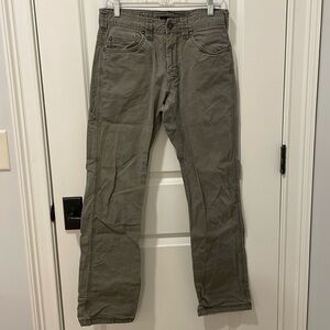 Prana men’s 5 pocket jeans dark taupe 30x32